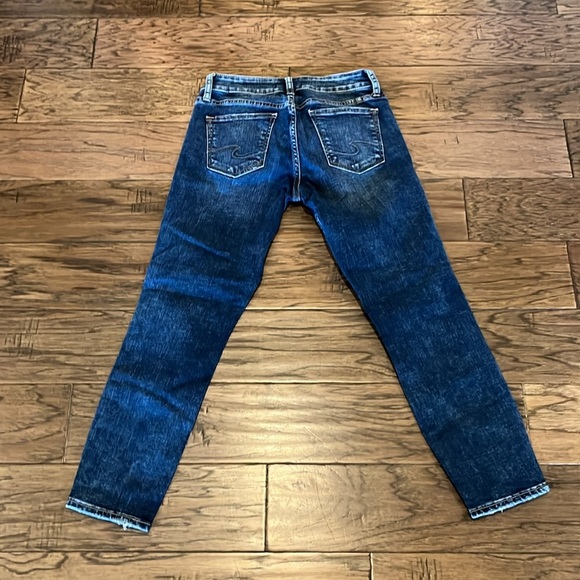 Silver Jeans Suki Skinny Crop Mid Rise Size 25 - Picture 2 of 16
